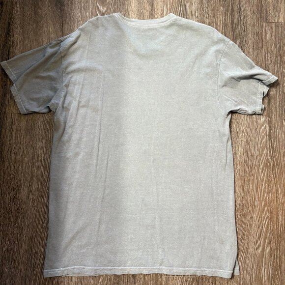 KISS Leopard Lips Graphic Tee M/L Gray Oversized Band Shirt Metallic 100% Cotton - Picture 6 of 6